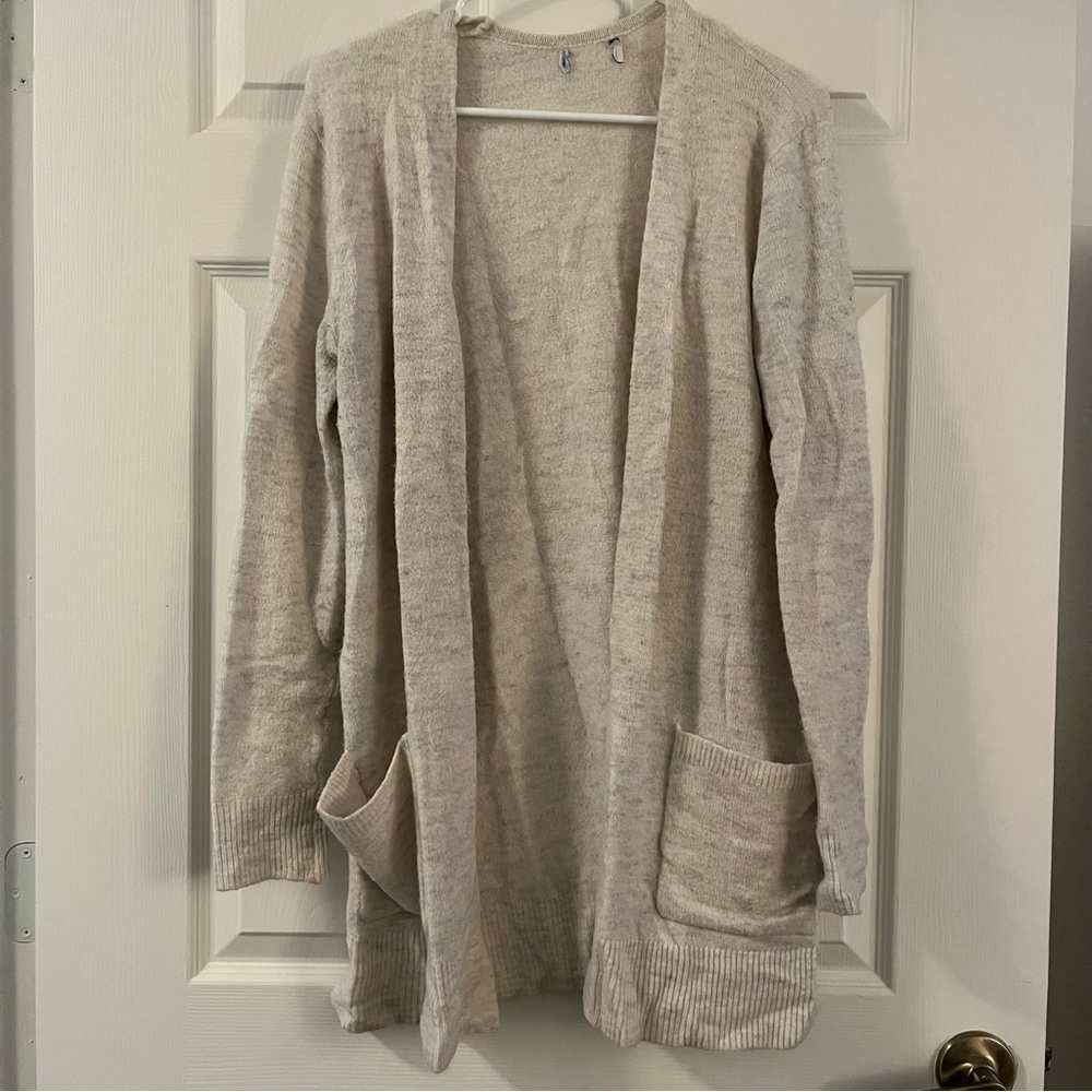 white sweater
